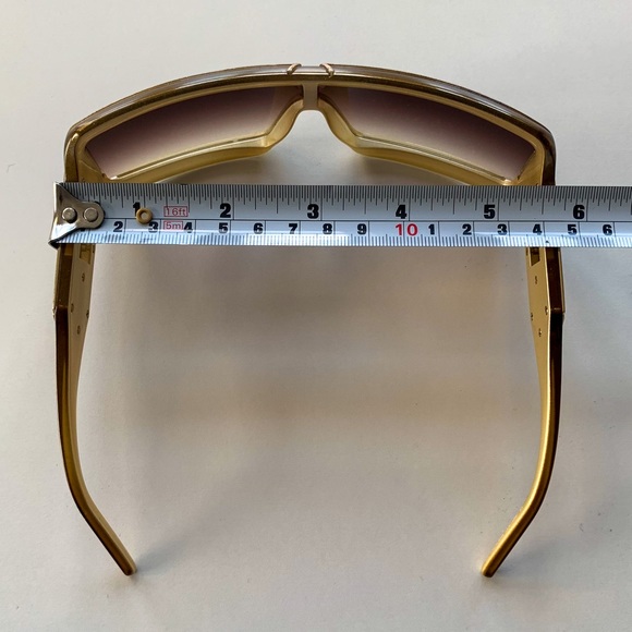 Jimmy Choo Sheild Sunglasses Spark/S NSZJ5 Gold - Picture 7 of 13